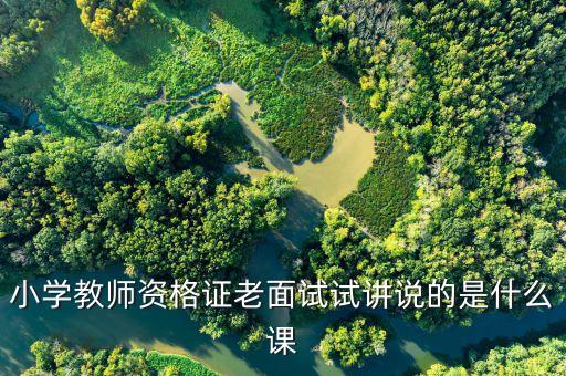 教師資格證小學面試怎么講，小學教師資格證老面試試講說的是什么課...